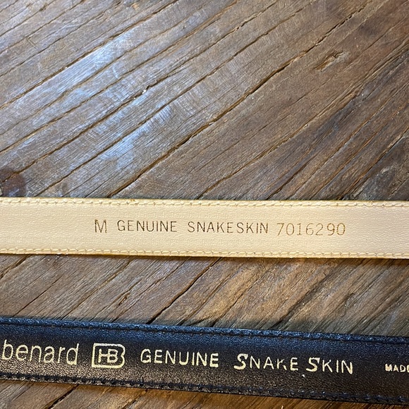 3 Genuine Snakeskin Belts - Picture 9 of 10